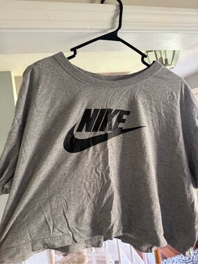 Nike Grey The Nike Tee with Black Logo